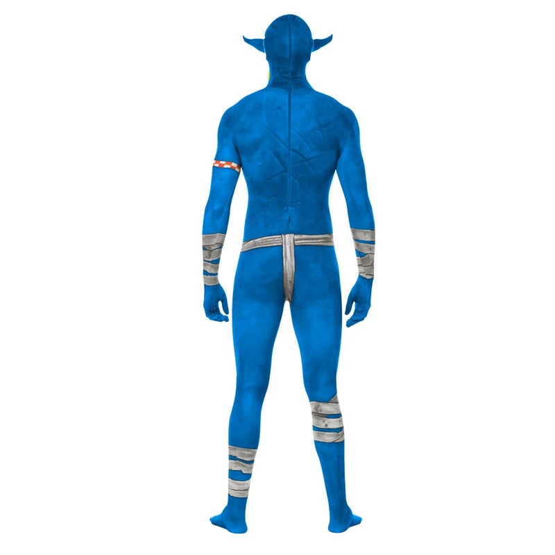 Morphsuits Men's Jaw Dropper Costume, Orc Blue, Medium - Image 4